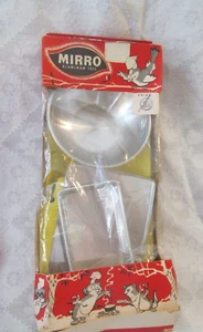 Orig Pkg~Vintage Mirro Aluminum Child Toy Miniatures Kitchen Baking Mixing Set - Picture 1 of 7