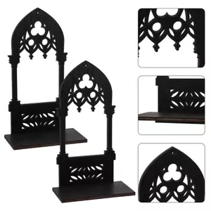 Gothic Wall Candle Holder Silver Sconces Candles Elegant Vintage Design Office - Picture 1 of 11