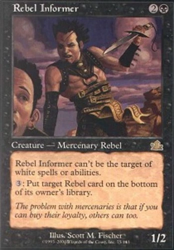Rebel Informer ~ Heavily Played Prophecy MTG Magic UltimateMTG Black Card - Image 1 of 1