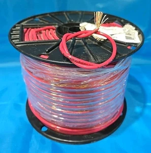 1 ROTOLO NUOVO 12 AWG FILO ROSSO INCAGLIATO 500FT THNN-THWN-2 PARTE #12N031. - Foto 1 di 5
