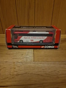 Corgi Maßstab 1:76 OM43314 - Plaxton Premiere Postkutsche Wales rot & weiß Reisebusse - Bild 1 von 5