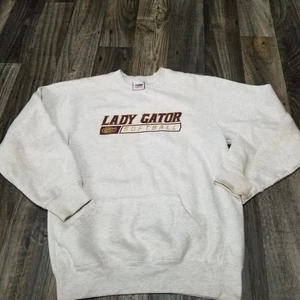 Womens Florida Lady Gators Softball Sweatshirt Size Small Gray Discolored - Picture 1 of 16