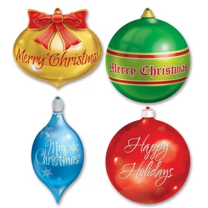 Beistle Christmas Ornament Cutouts - Christmas/Winter | Party Supply - Picture 1 of 1