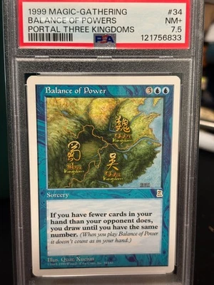 Balance of Power MTG Portal Three Kingdoms P3K 1999 Magic the gathering psa 7.5 - Image 1 of 2