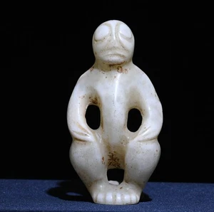 10CM vieille sculpture de statue humaine chinoise naturelle de jade hétien - Bild 1 von 6