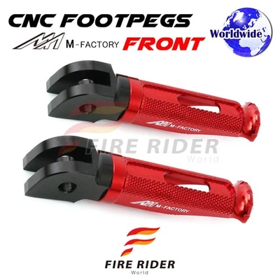 Clavijas de pie CNC Red Rider Shinobi para Aprilia RSV4 09 10 11 12 13 14 15 16 17 Foto 1 de 4