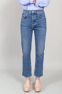 Agolde - Riley High-Rise Cropped Straight Jeans Gr. 26 Schrittlänge 26" Neu Mit Etikett - Bild 1 von 5