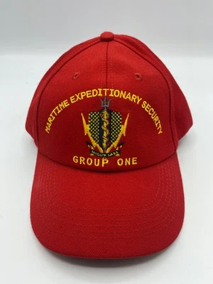 Gorra de béisbol roja The Vanguard Maritime Expeditionary Security Group talla única Foto 1 de 4