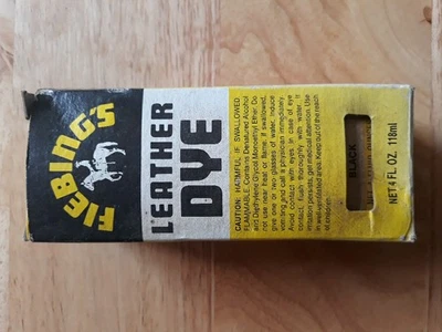 Fiebing's Leather Dye with Applicator for Shoes And Boots Bags - Black  4oz - Image 1 of 4
