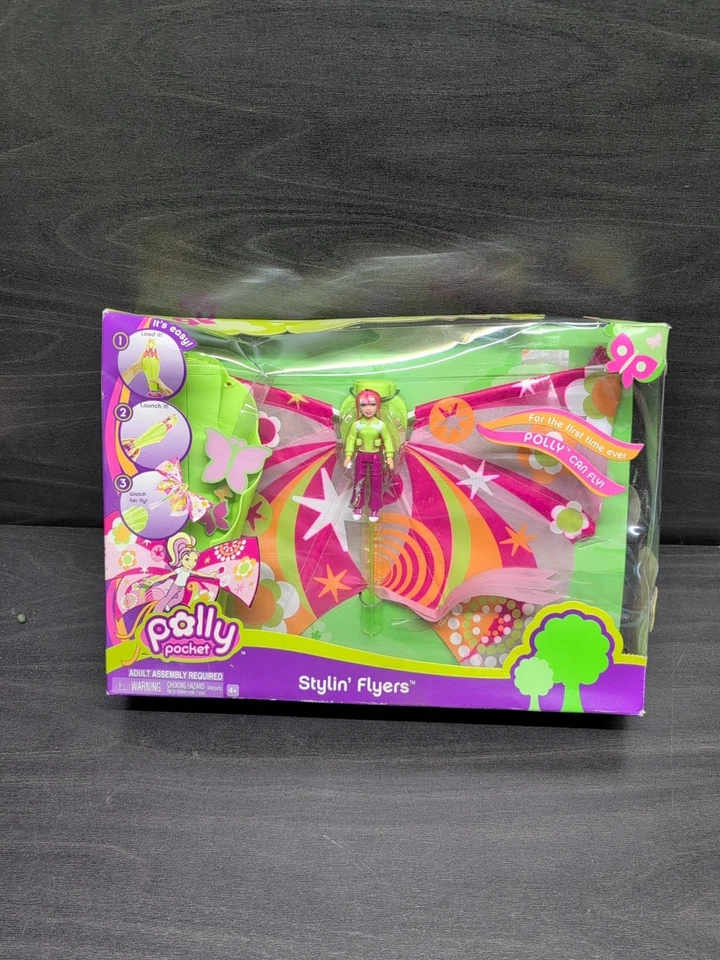 Polly Pocket Stylin' Flyers Doll Can Fly Playset From 2006 by Mattel