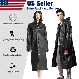 Raincoat Waterproof Poncho Reusable Adult Camping Festival Rain Coat Jackets - Picture 1 of 41