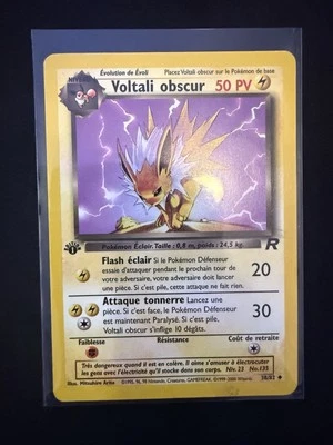Voltali Obscur - Team Rocket - 1st Edition 38/82 French - Image 1 of 2