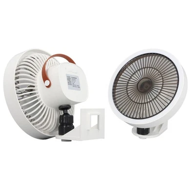 Small Wall Mount Fan With Remote Control Mini Oscillating Fan With Night Li BAJ - Image 1 of 4