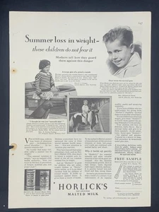 Anuncio de revista - 1928 - Horlick's Malted Milk - Imagen 1 de 1