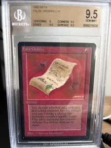 False Orders GRADED Gem Mint (BETA) Magic Karte MtG BETA Becket (NO PSA Alpha) - Bild 1 von 1