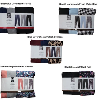 Paquete de 3 leggings de algodón suave con cintura elástica Member's Mark para niñas Foto 1 de 3