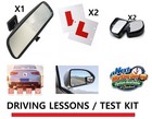 Examination Driving Test Kit 2 Blind Spots Magnetic L Plates & Interior Mirror