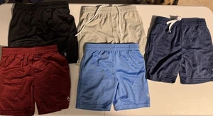KIDS LIBERTY PRO BOYS LOT OF 5 REFLECTIVE DRAWSTRING POCKET ATHLETIC SHORTS YXS - Picture 1 of 2