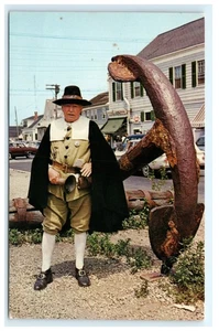 Vintage Provincetown MA Town Crier Postkarte Cape Cod 1968 - Bild 1 von 2