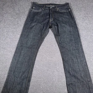Pantalones de mezclilla Levi's Jeans para hombre 34x32 azul 514 calce recto azul lavado oscuro grunge - Imagen 1 de 7