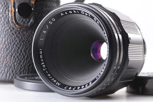 RARE! 【MINT】 Asahi Pentax Macro Takumar 50mm f/4 Preset Lens M42 From JAPAN - Picture 1 of 9