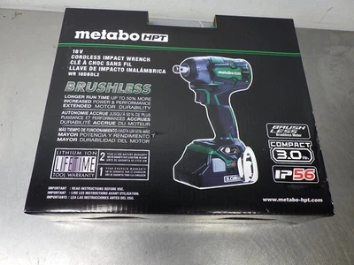 1 NEW! Metabo HPT 18V Cordless Impact Wrench WR 18DBDL2 - Image 1 of 3