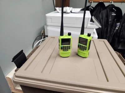 2X TIDRADIO TD-H3 Ham Radio (Green) Multi-Band Long Range 2-Way Radio - Image 1 of 4