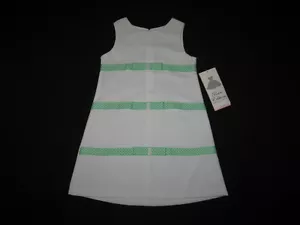 NEW "SPRING GREEN RIBBON" Dress Girls Clothes 6 Easter Summer Boutique Kids - Picture 1 of 1