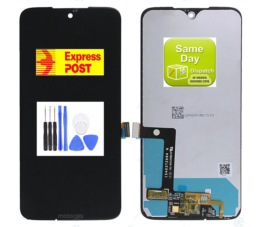 OEM MOTOROLA MOTO G7 PLUS XT1965-3 LCD DISPLAY+TOUCH SCREEN DIGITIZER BLACK AU - Image 1 of 1