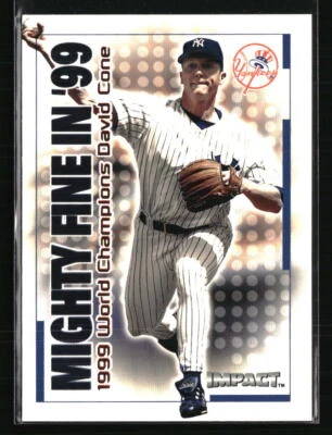 David Cone 2000 Fleer Impact #4MF Baseball Card - Image 1 of 2