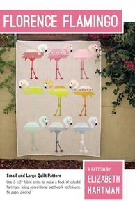 Florence Flamingo - Patrón de edredón pequeño y grande de Elizabeth Hartman - Imagen 1 de 2