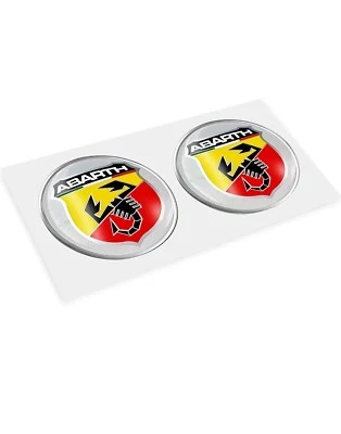 Adesivo per Abarth Ufficiale 3D 2 Scudetti Diametro 21 mm - Immagine 1 di 4