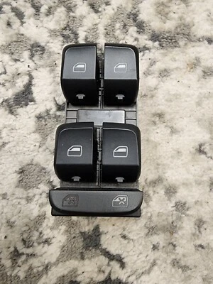 Главный выключатель стеклоподъемника 2007 - 2016 Audi A4 A4 Quattro PN: 8K0 959 851 F - Изображение 1 из 2