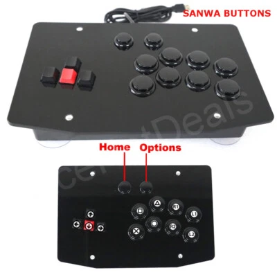 RAC-J500K Keyboard SANWA Buttons Fight Stick Game Controller Joystick for PS4 - Image 1 of 4