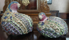 Pair of Ceramic Hand Painted Partridges BIrds Possibly Andrea Sadek or Toyo?