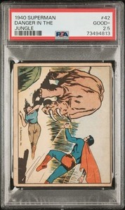 Gum Inc 	1940 Superman  Danger in the Jungle #42 PSA 2.5