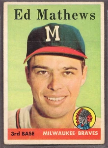 1958 Topps Set-Break #440 Ed Mathews VG-VGEX *JAYSACE* - Bild 1 von 2