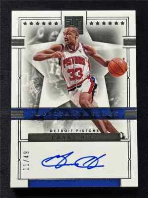 2022-23 Panini Impeccable Grant Hill #ISS-GRH estadísticas autógrafos automáticos 11/49 Foto 1 de 2