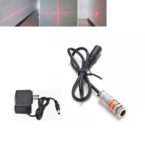 650nm 5mw Red  Laser Diode Module Dot/Line/Cross For Positioning With 5V Adapter