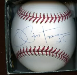 Joe Pepitone Single Signed Official MLB Selig Yankees 100th Anniversary Baseball - Picture 1 of 1
