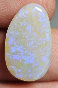 Lightning Ridge Polished Opal 6.7 Carat Blue Teardrop Lapidary Solid Opal - Foto 1 di 15