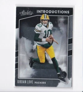 JORDAN LOVE 2020 PANINI ABSOLUTE FOOTBALL INTRODUCTIONS INSERT ROOKIE-SHIPS FREE - Picture 1 of 23