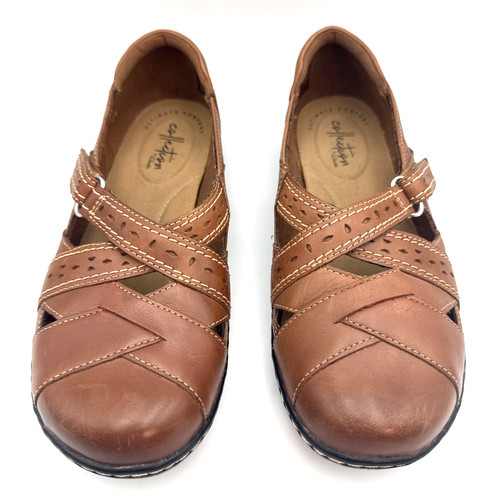 Slip on donna Clarks Ashland Spin marrone chiaro taglia 6