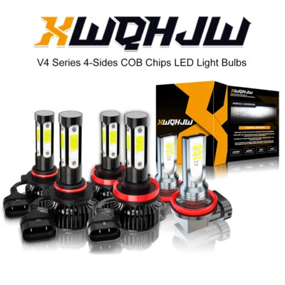 For 2011-2017 Toyota Sienna 6000K LED Headlight + Fog Light Bulbs Combo Kits - Image 1 of 4