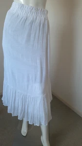 MILLERS .WHITE FULL SKIRT. SIZE 16. X/L. ELASTIC WAIST. - Picture 1 of 8