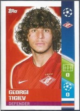  TOPPS CHAMPIONS LEAGUE-2017-18- #275-SPARTAK MOSCOW-GEORGI TIGIEV