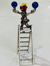 ARPA Vintage Miniature Sterling Silver 800 Figure Statue Clown Italy 10 gr