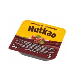CREMA SPALMABILE NUTKAO MONOPORZIONE 120 VASCHETTE DA 18 GR NOCCIOLA NO NUTELLA