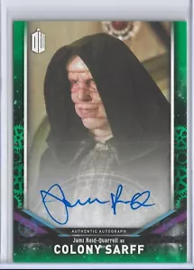 Doctor Who Autogrammkarte grün DWA-JRQ Jami Reid-Quarrell Kolonie Sarff/50 JSC - Bild 1 von 2