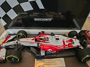 1/18 Minichamps Alfa Romeo Orlen C41 Kimi Raikkonen Bahrain GP 2021 - Picture 1 of 14